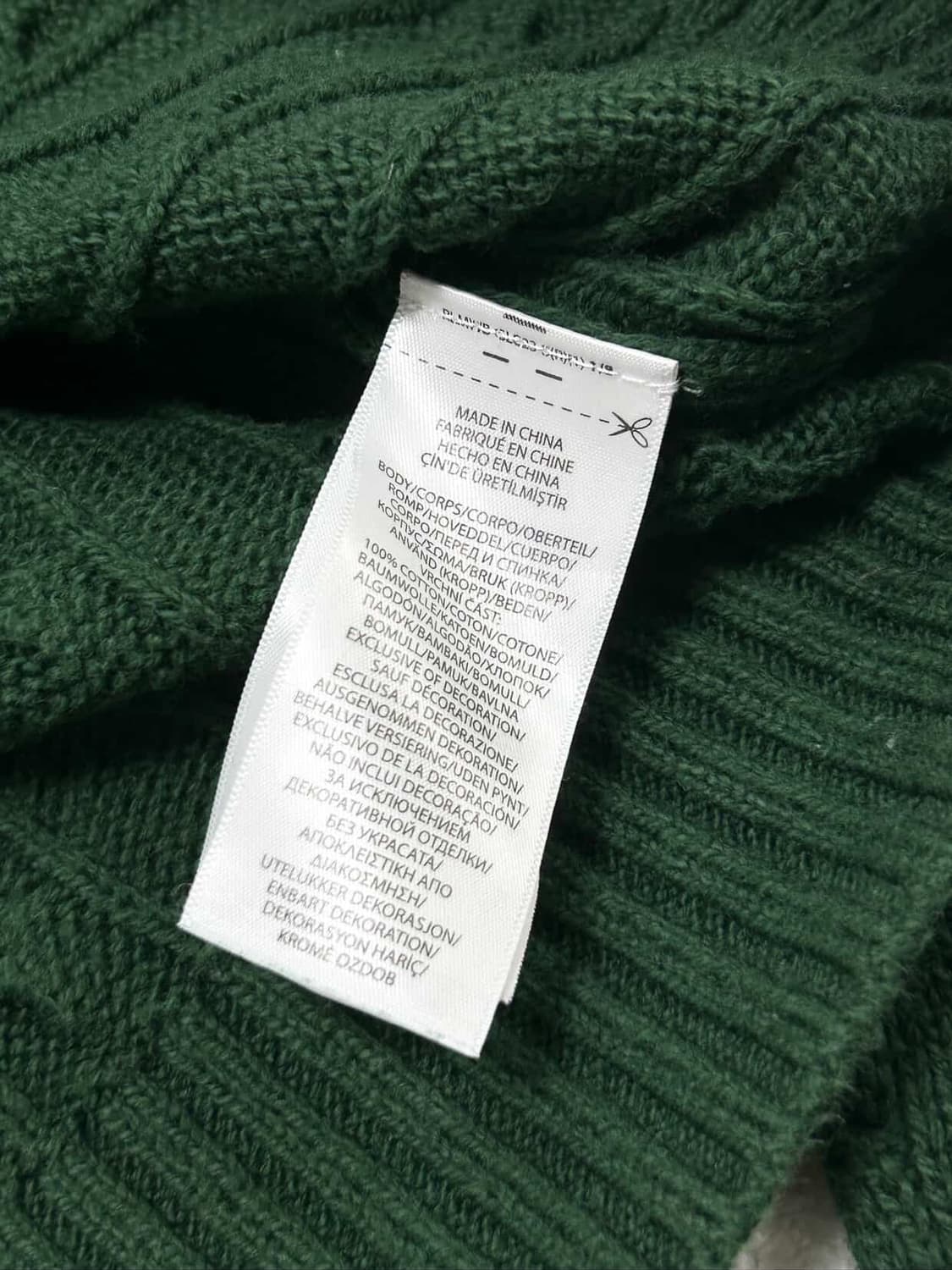 폴로 네이비포니 딥그린 케이블 니트 상품이미지7