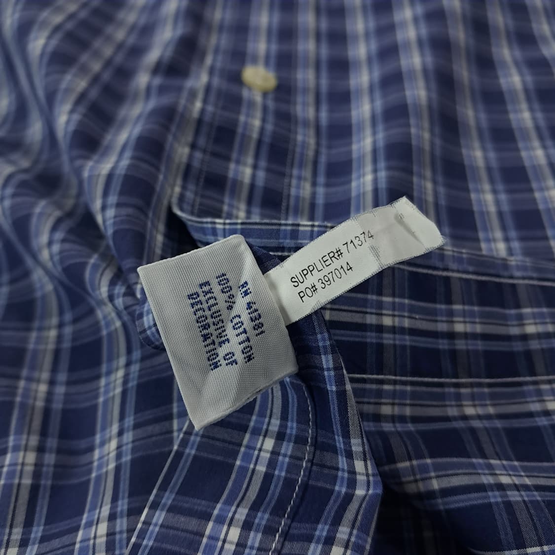 CK281 L 폴로 커스텀핏 스몰타탄체크 네이비 셔츠 남방 상품이미지5
