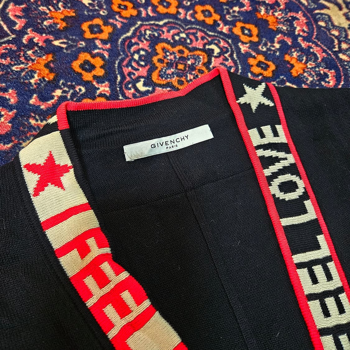 지방시(GIVENCHY) 18SS 레터링 라인 가디건 L size 상품이미지6