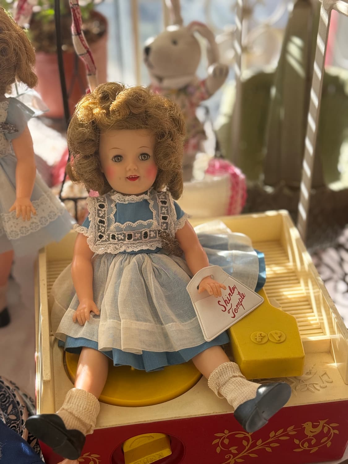 1930 셜리템플 미국빈티지 인형/블루원피스 상품이미지1