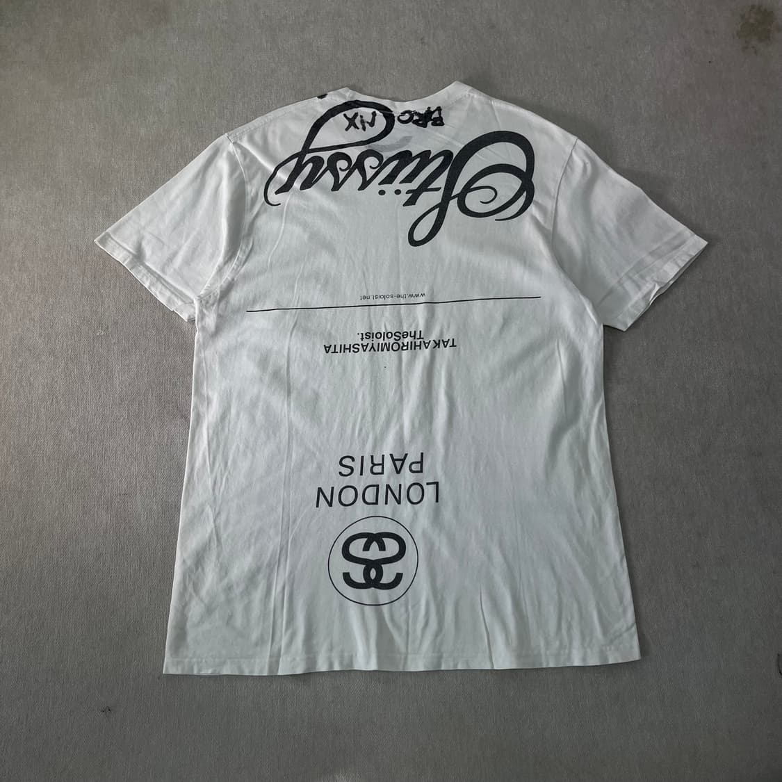 100 스투시 X 타카히로미야시타 솔로이스트 월드투어 반팔 티셔츠 상품이미지2