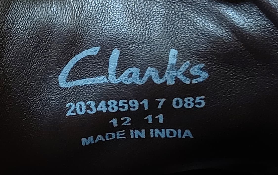 클락스 가죽 스티치 드레스화(275mm) 상품이미지7