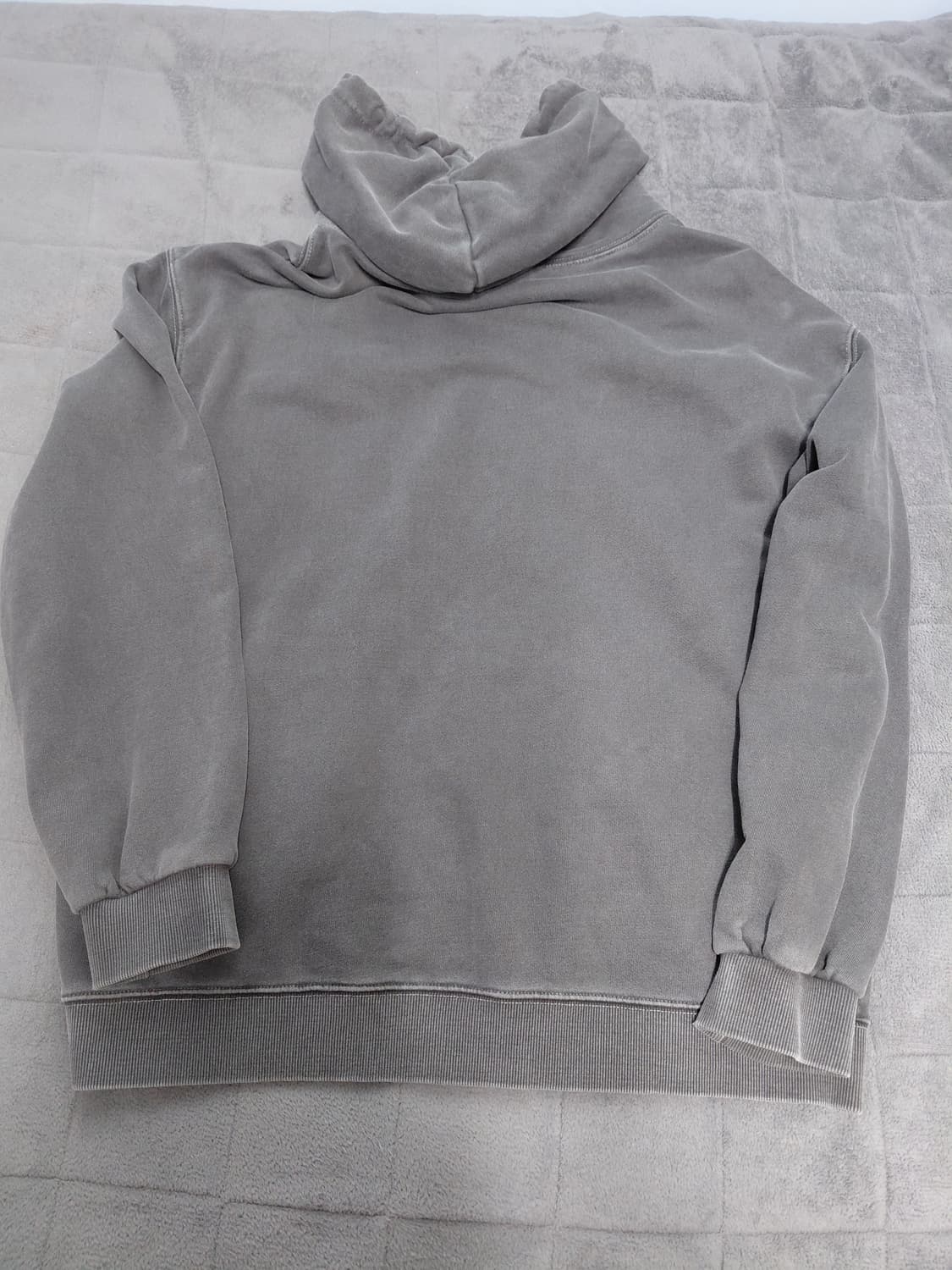 [2-WAY] 플러터리 피그먼트 후드 집업 스모크 상품이미지4