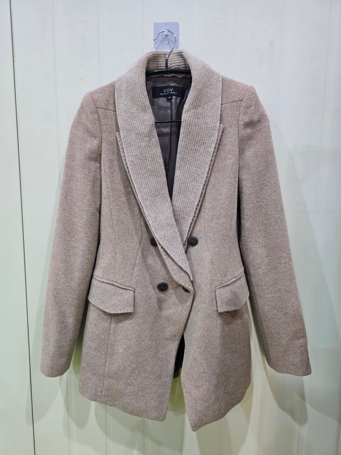 VOV 더블 버튼 모직 코트 상품이미지1