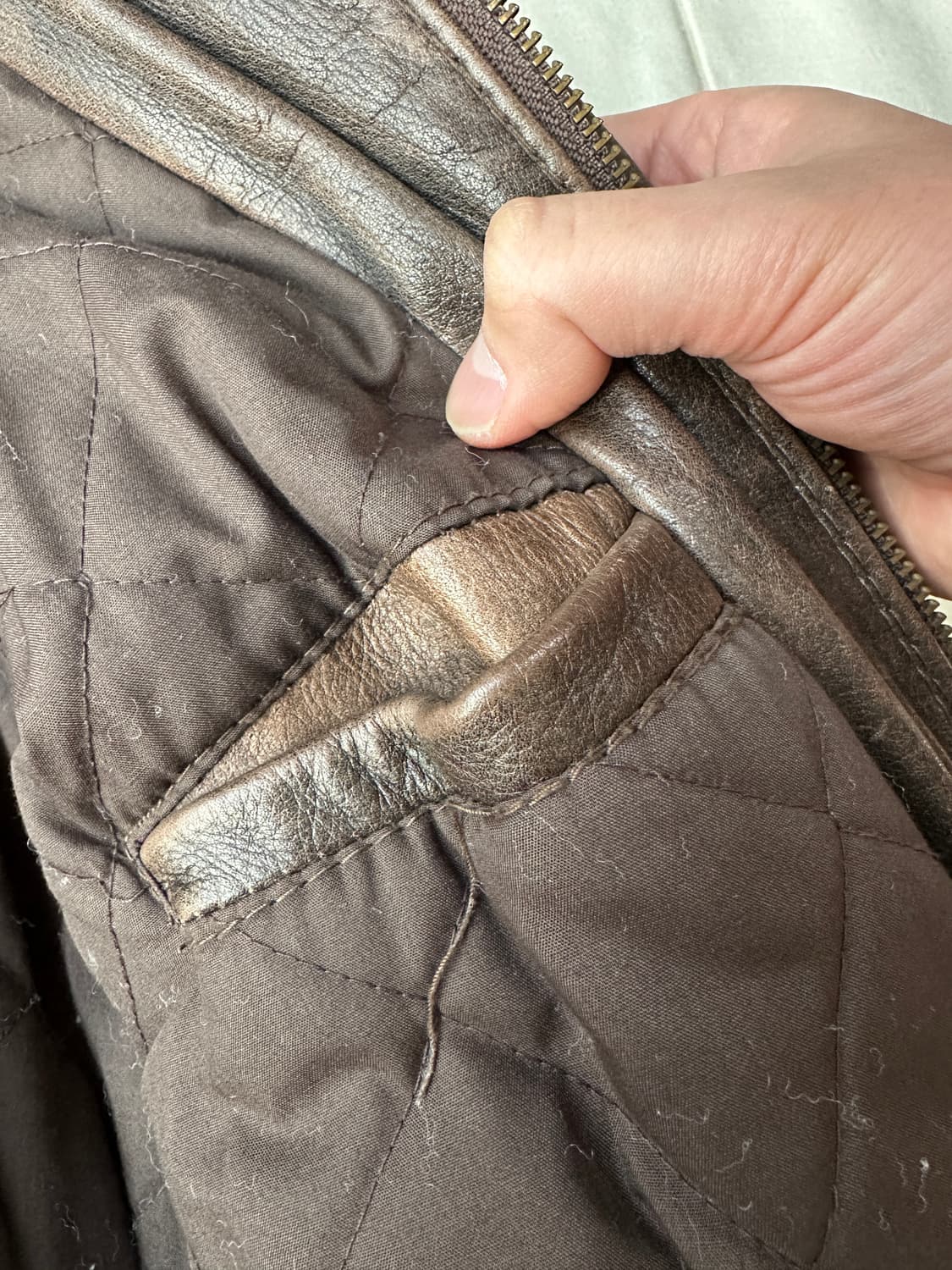 80s A2 John Ashford 리얼 레더 자켓 105 상품이미지9