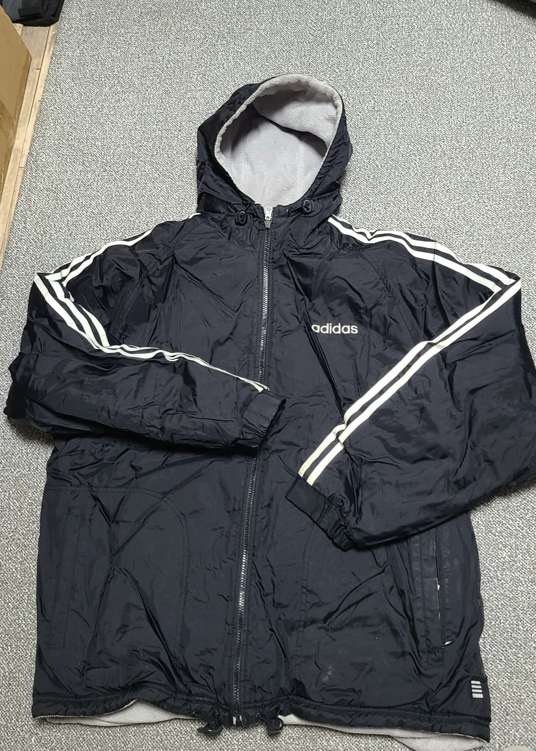 아디다스 리버시블 후드 자켓 M 아메리칸 사이즈 로  XL 가능 상품이미지1