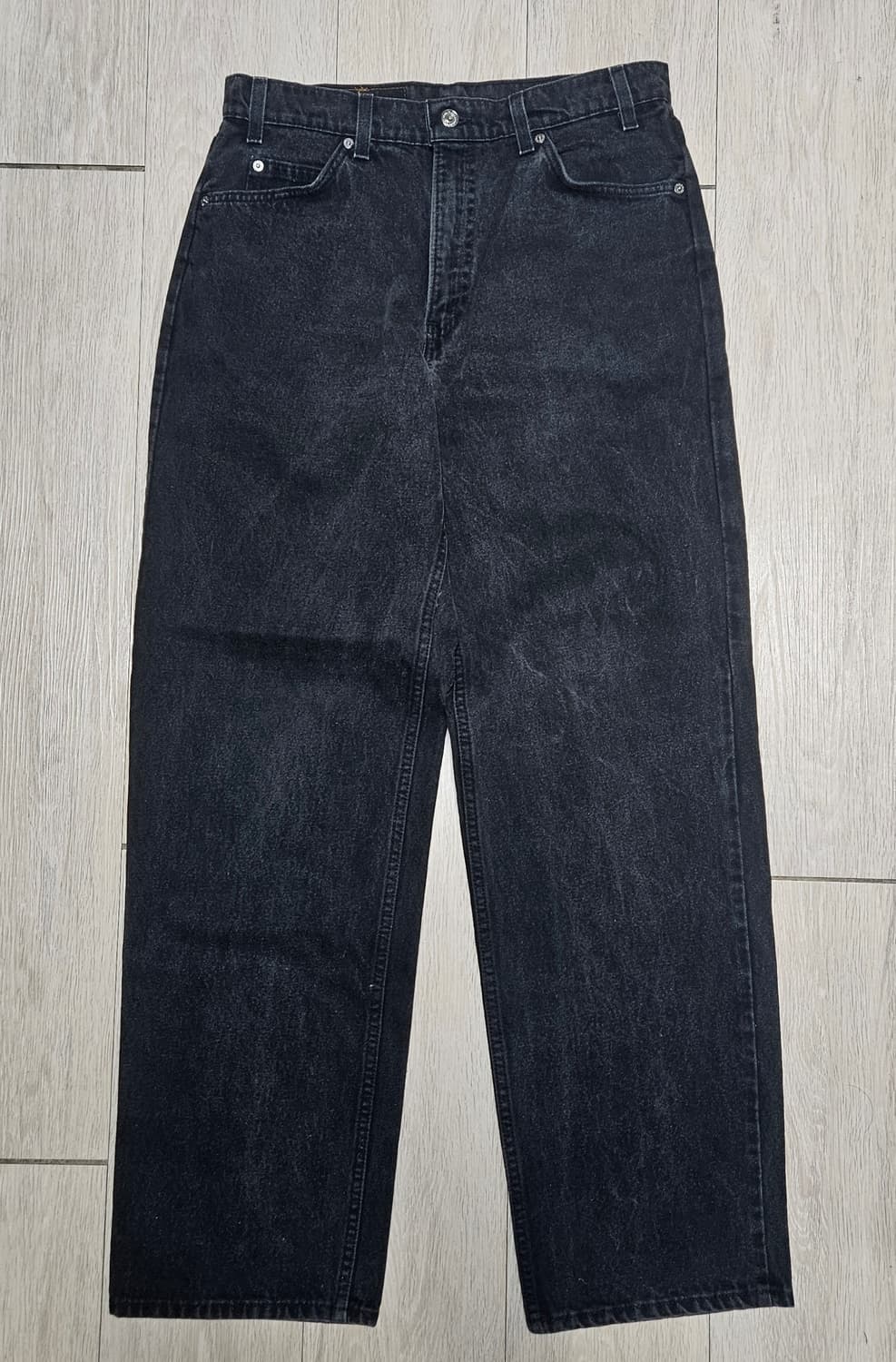 90s 리바이스 567 흑청 오렌지탭 상품이미지1