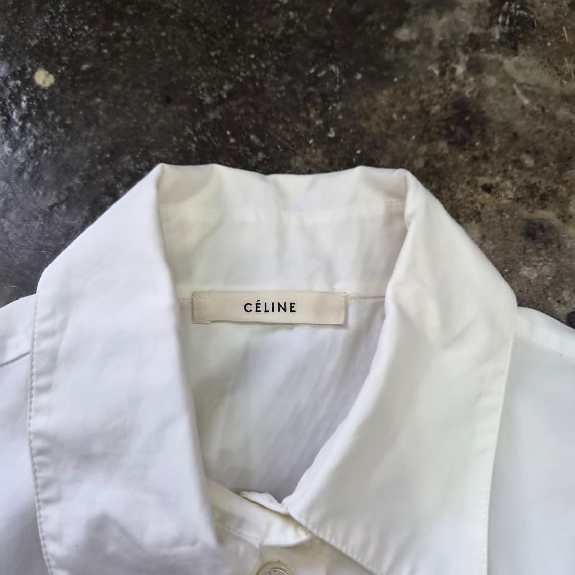 36) 셀린느 화이트 벨티드 자켓 셀린 상품이미지3