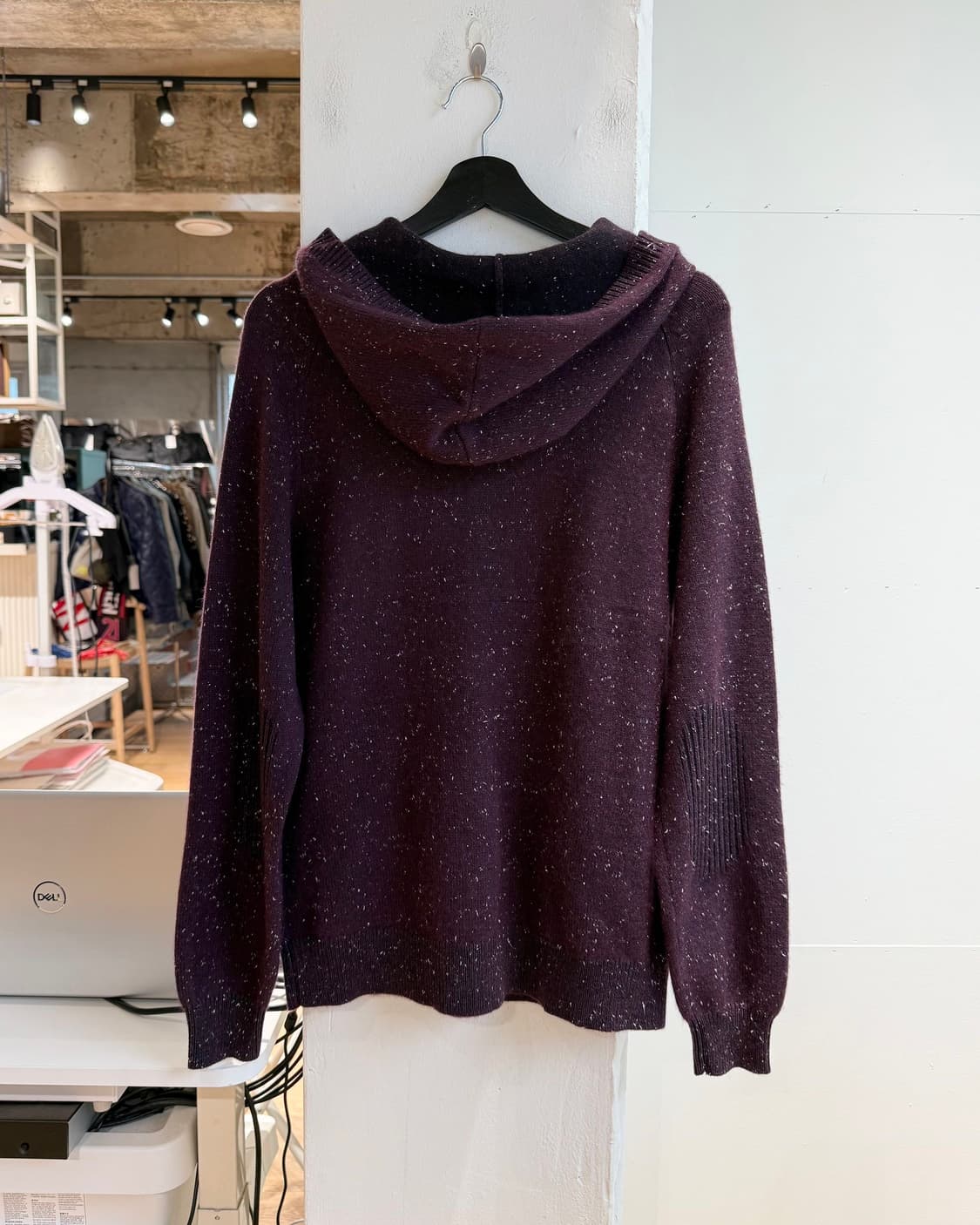 알렉산더 왕 버건디 페인팅 캐시미어혼방 후드티 상품이미지7