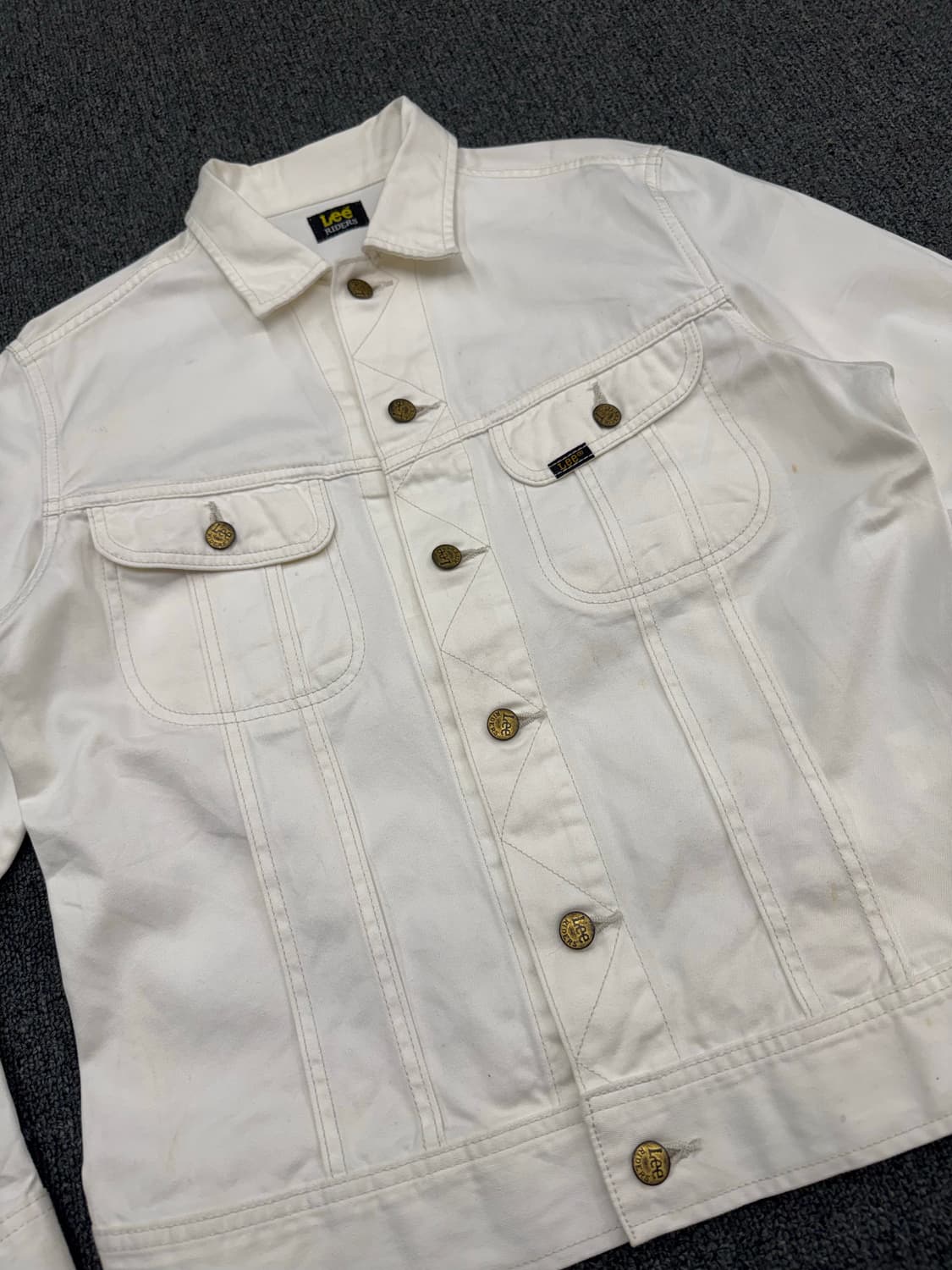 L)Lee Riders 빈티지 화이트 데님자켓 상품이미지4