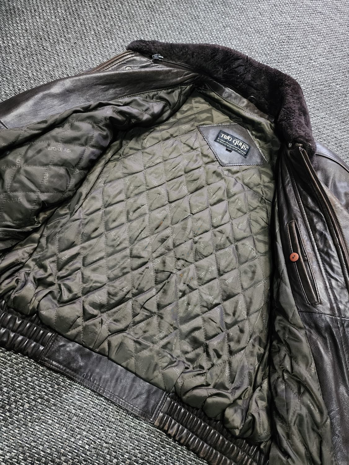 빈티지 브라운 양가죽 자켓 상품이미지8