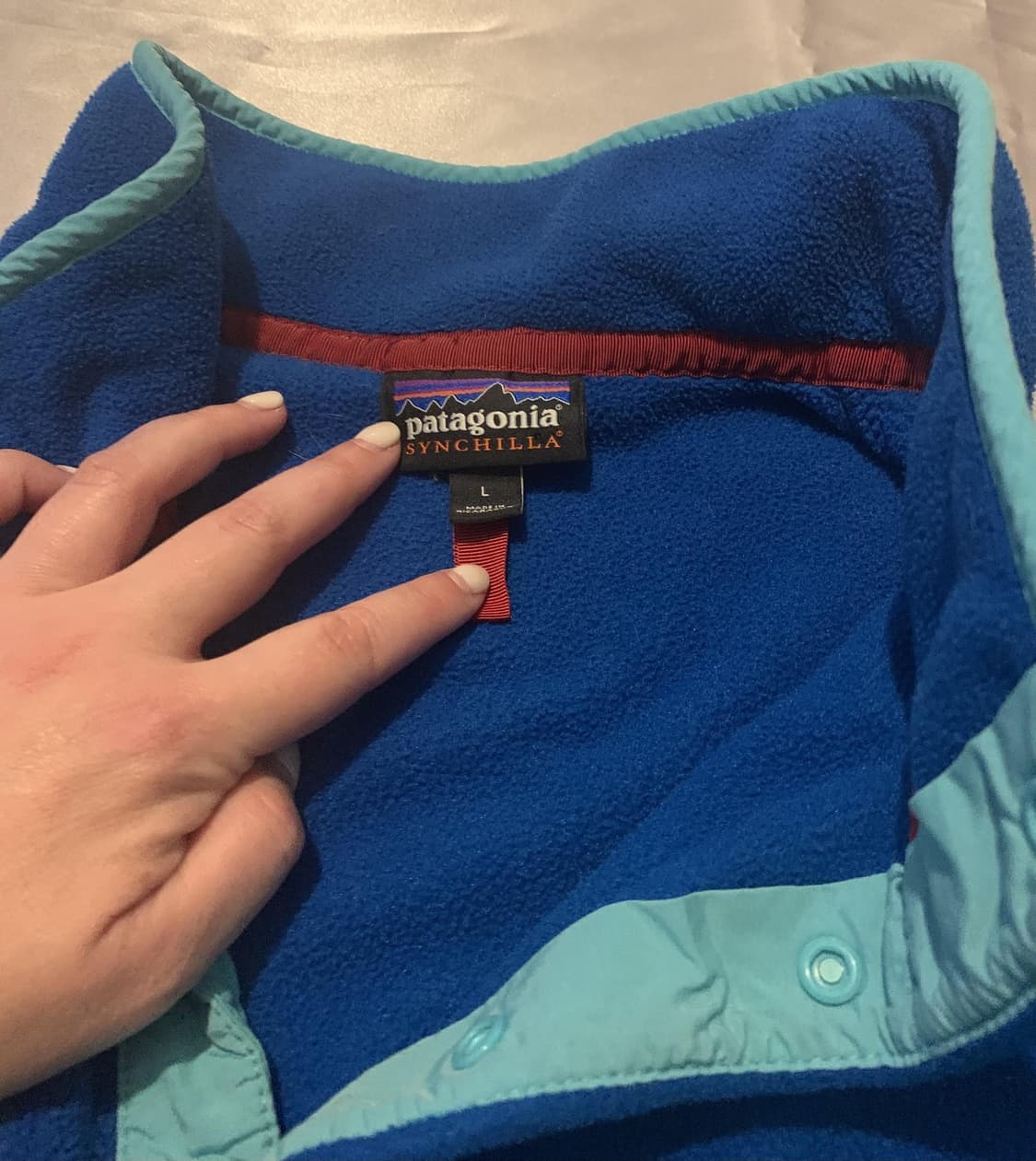 10s 파타고니아 신칠라 스냅-T 블루/스카이블루 상품이미지3