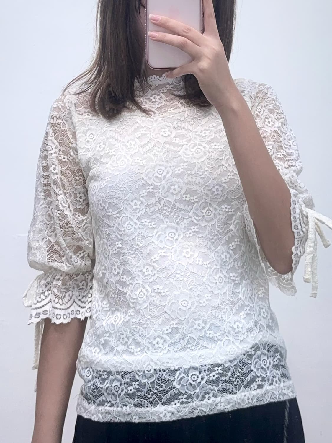 Olive Des Olive 올리브데올리브 레이스 리본 블라우스 (착샷o 상품이미지3