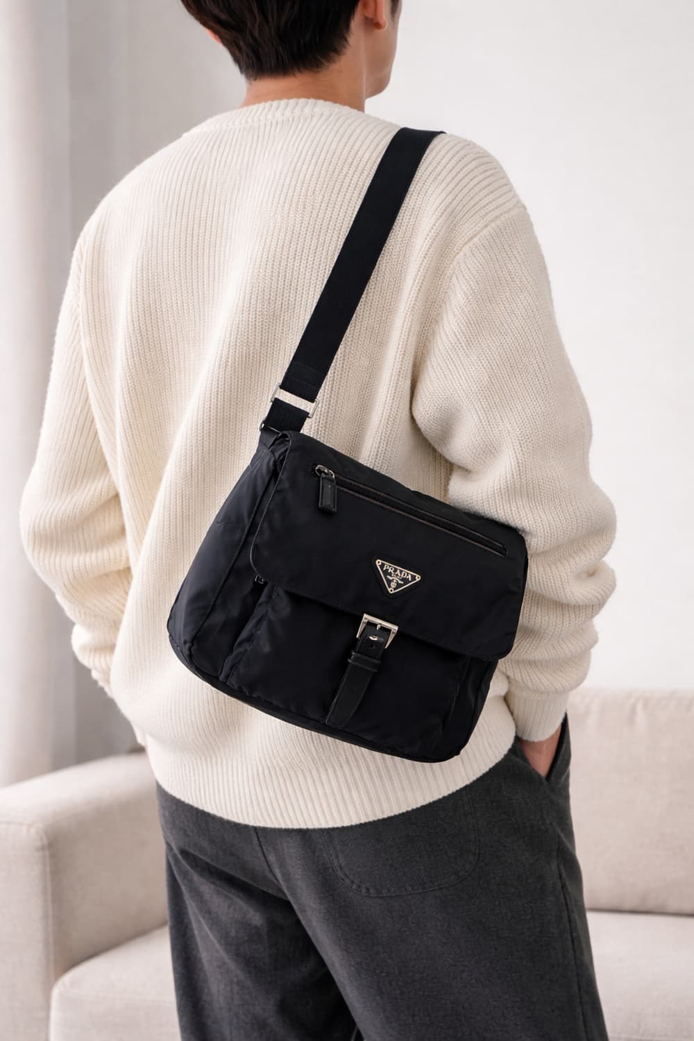프라다 테수토 나일론 크로스백 상품이미지10