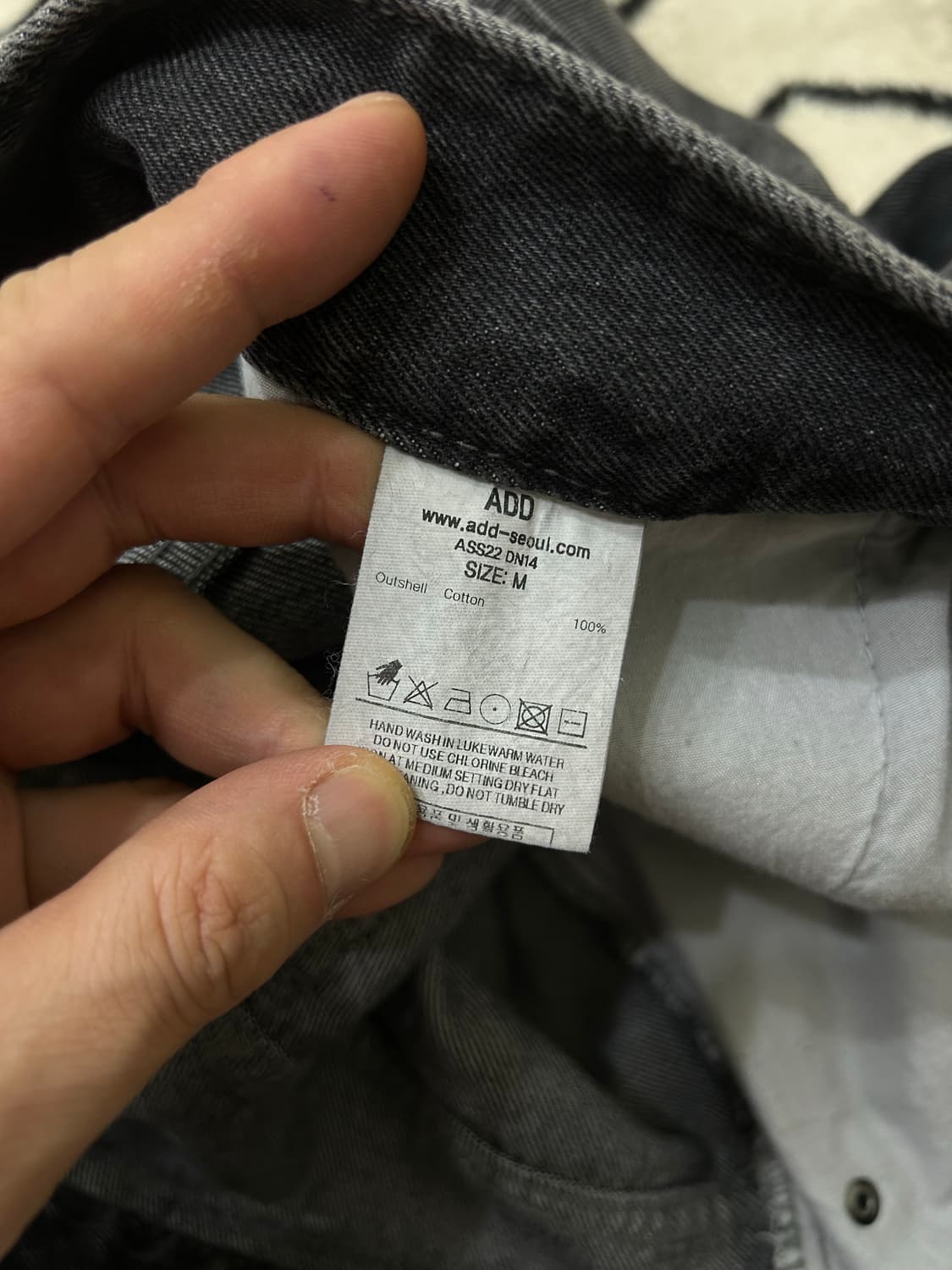 [M]ADD 토네이도 와이드 데님/그레이 상품이미지6