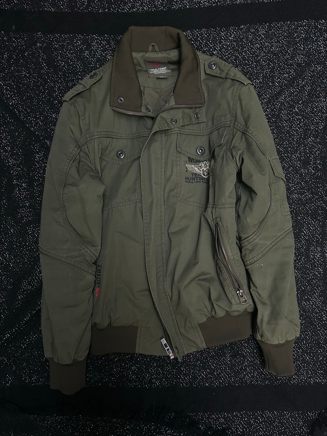 *Rare* 2000s 캠프5 밀리터리 카키 MA-1 자켓 상품이미지3