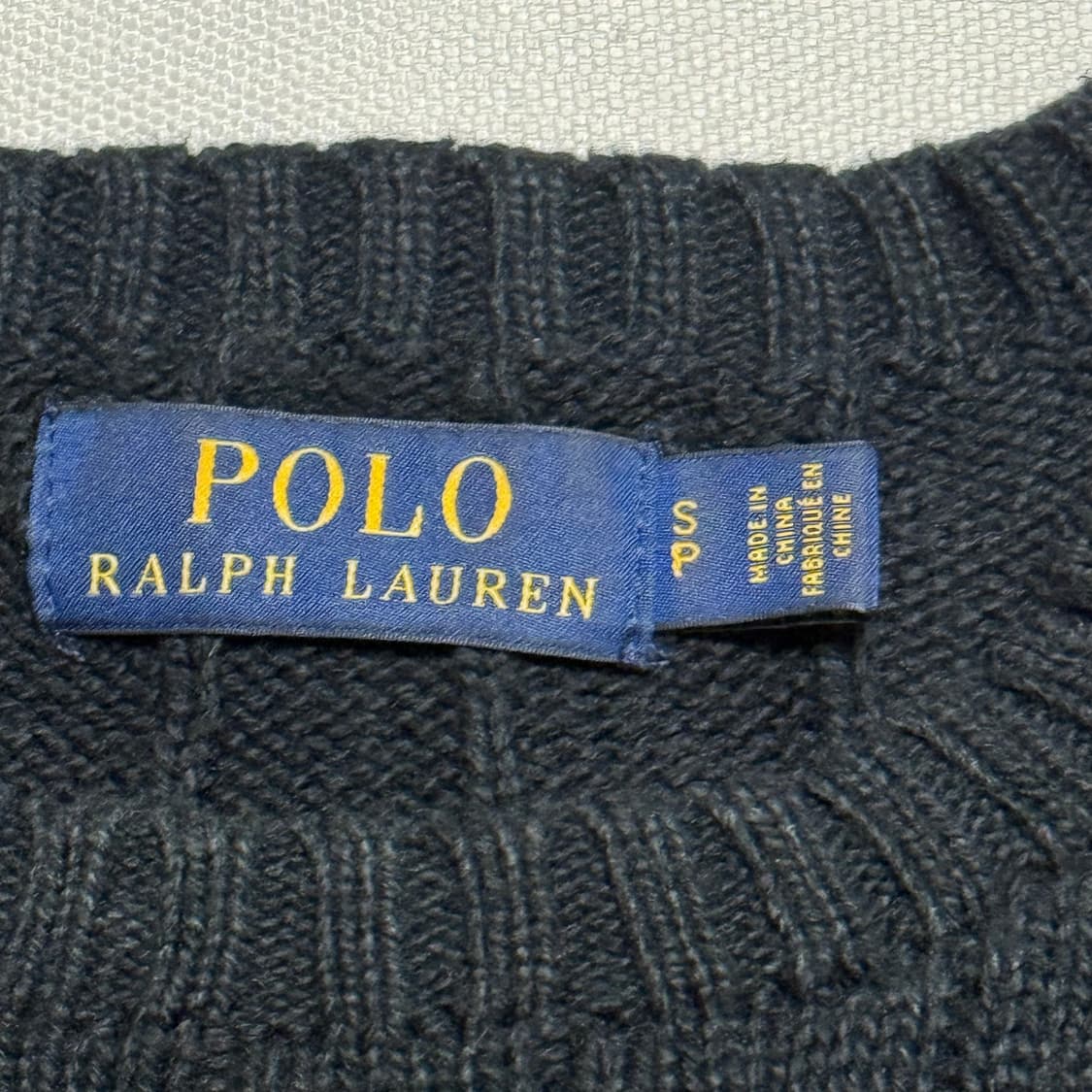 L 폴로랄프로렌 블랙 케이블 니트 상품이미지4