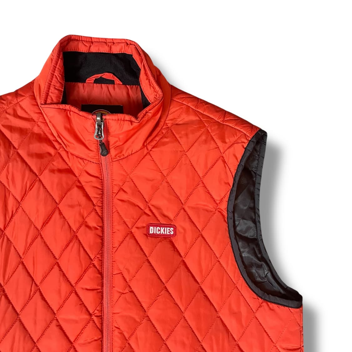 디키즈 경량 퀄팅 오렌지 조끼집업 베스트 M 상품이미지3