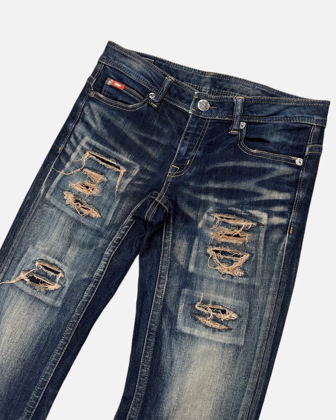 square damage low-rise slim jean 상품이미지3