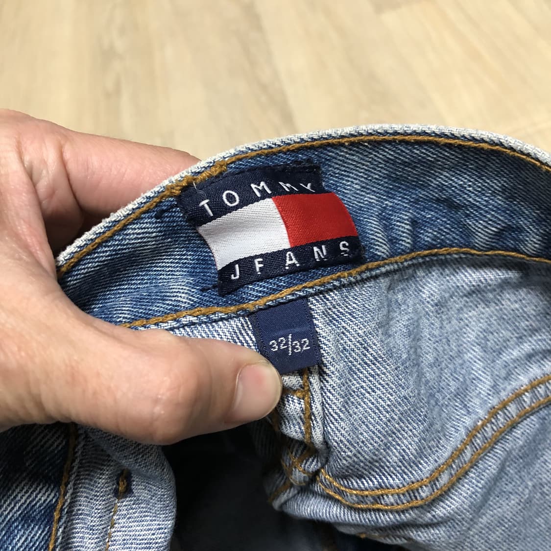 (32) 00's 타미 힐피거 미국제 프리덤핏 (릴렉스드핏) 연청 데님 상품이미지6