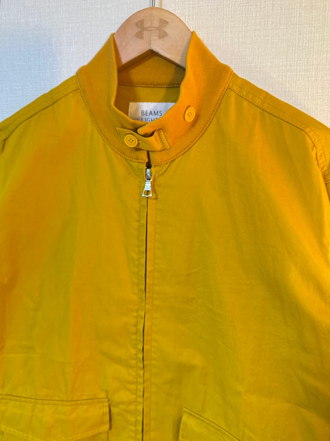 [L]BEAMS 빔즈 라이트 옐로우 블루종 자켓 상품이미지3