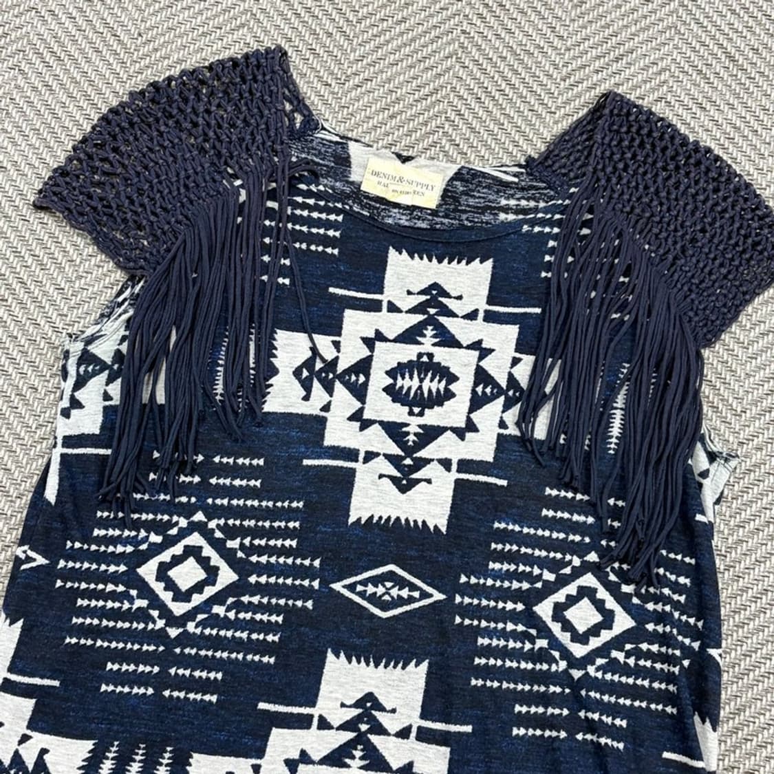 랄프로렌 데님앤서플라이 아즈텍 숄 탑 v3262 상품이미지3