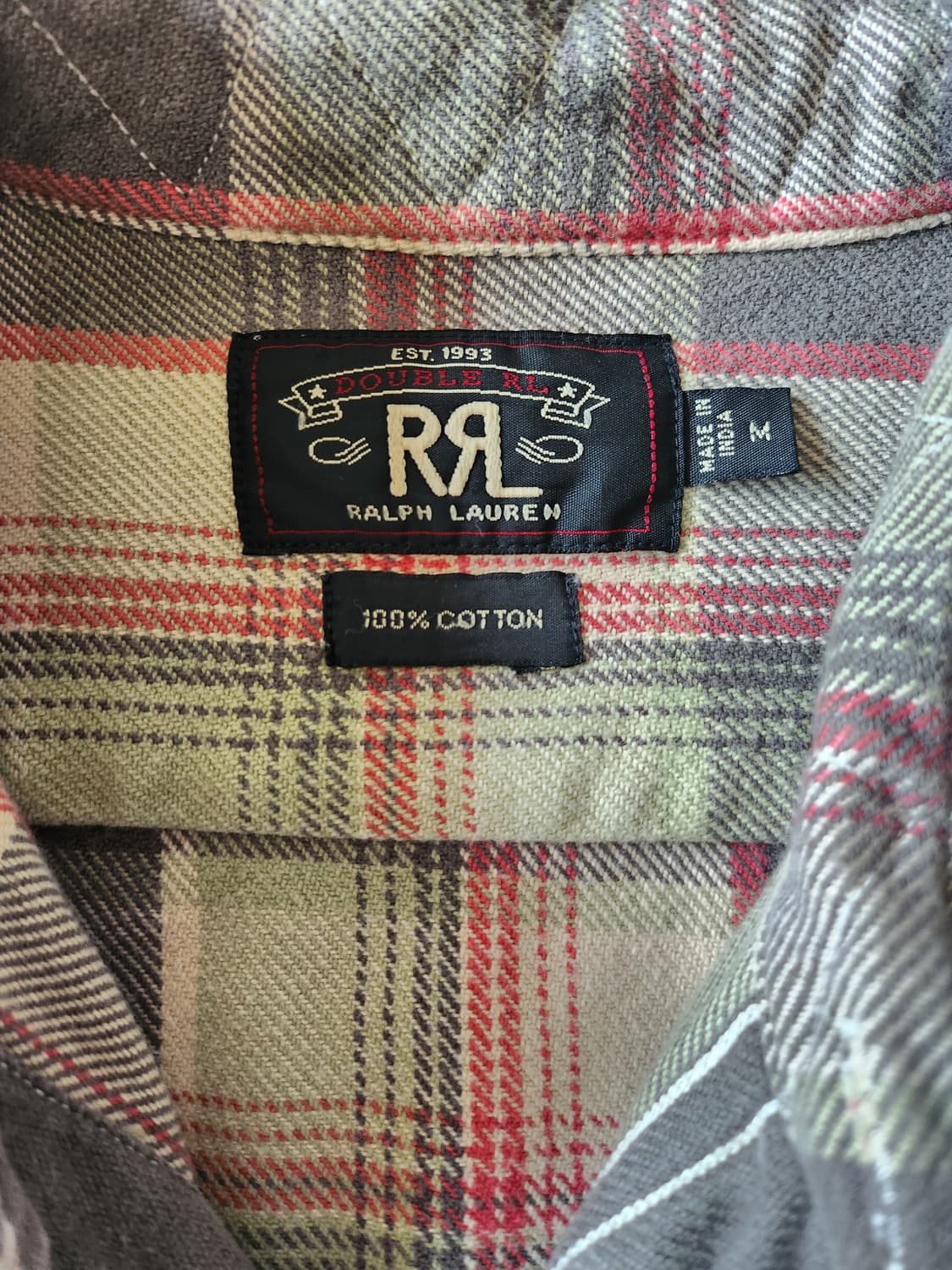 RRL check flannel shirt 상품이미지3