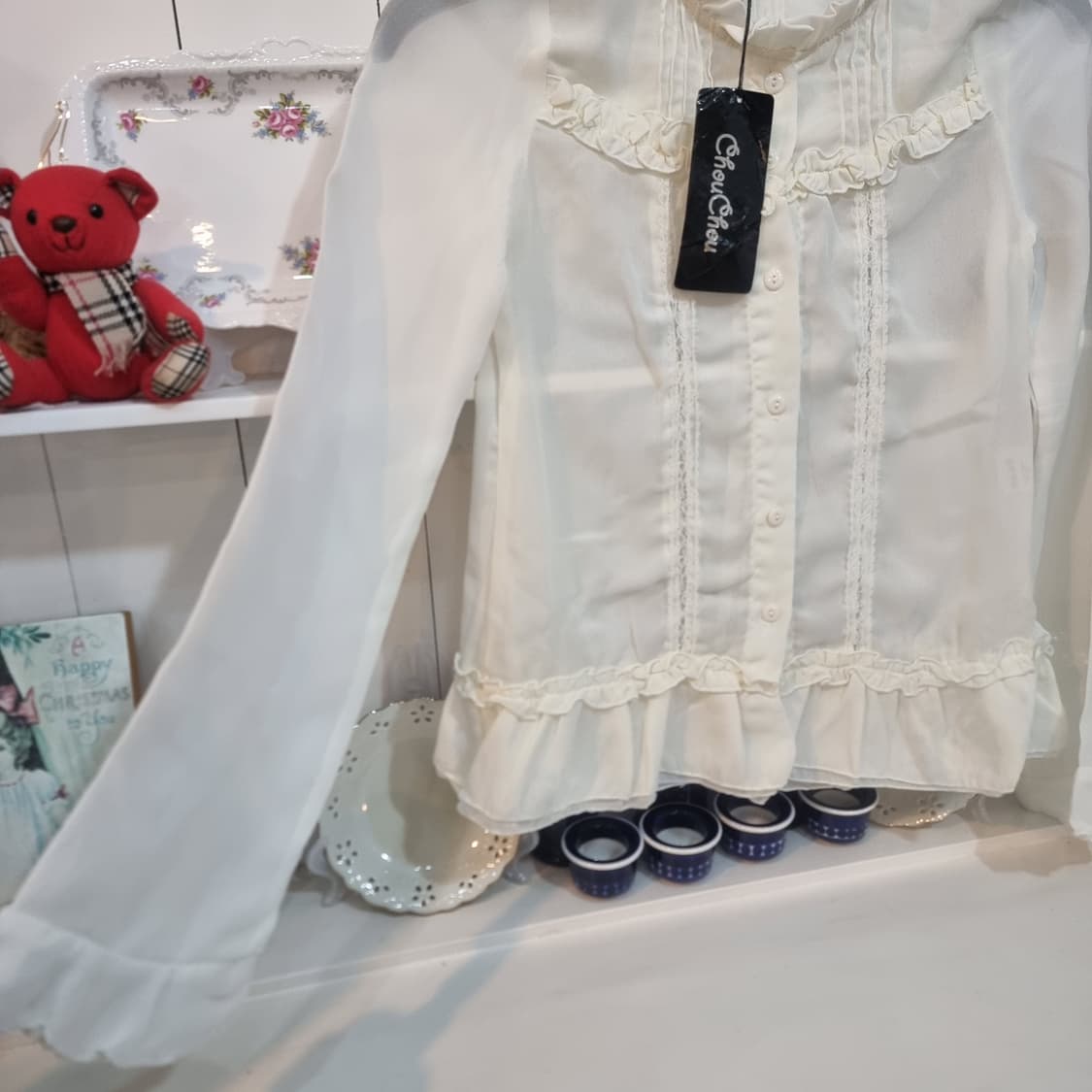 프릴 쉬폰 블라우스 상품이미지3