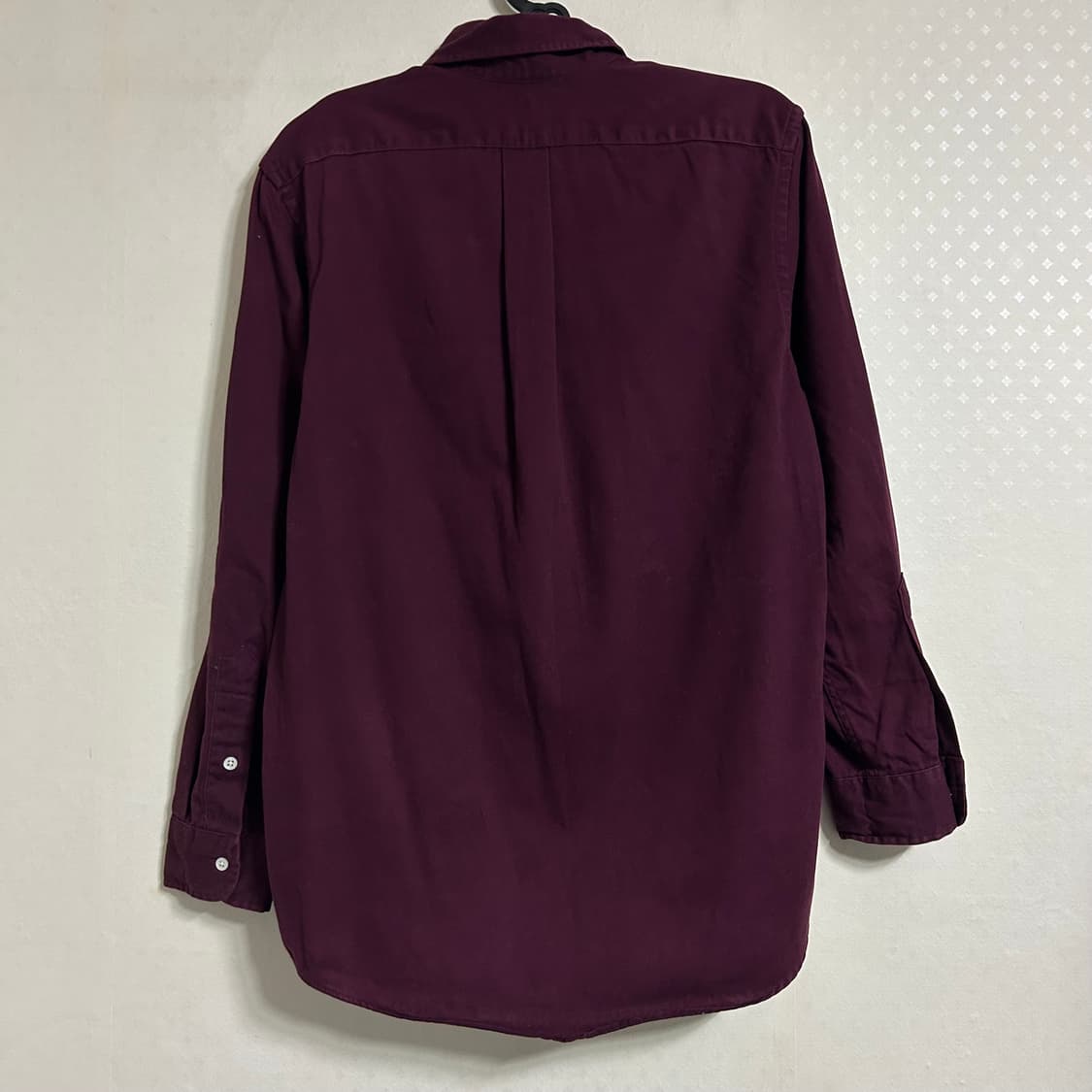 폴로 랄프로렌 솔리드 셔츠 버건디 S   상품이미지5