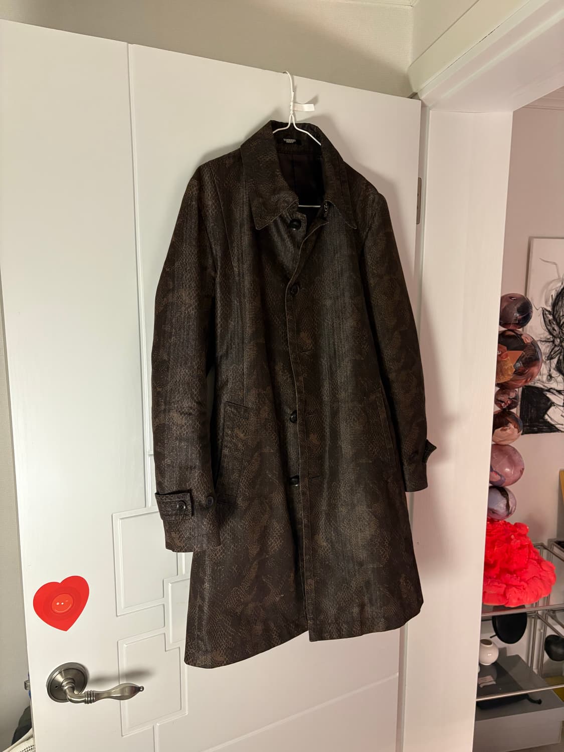 Tornado mart 파이톤 트렌치 코트 상품이미지1