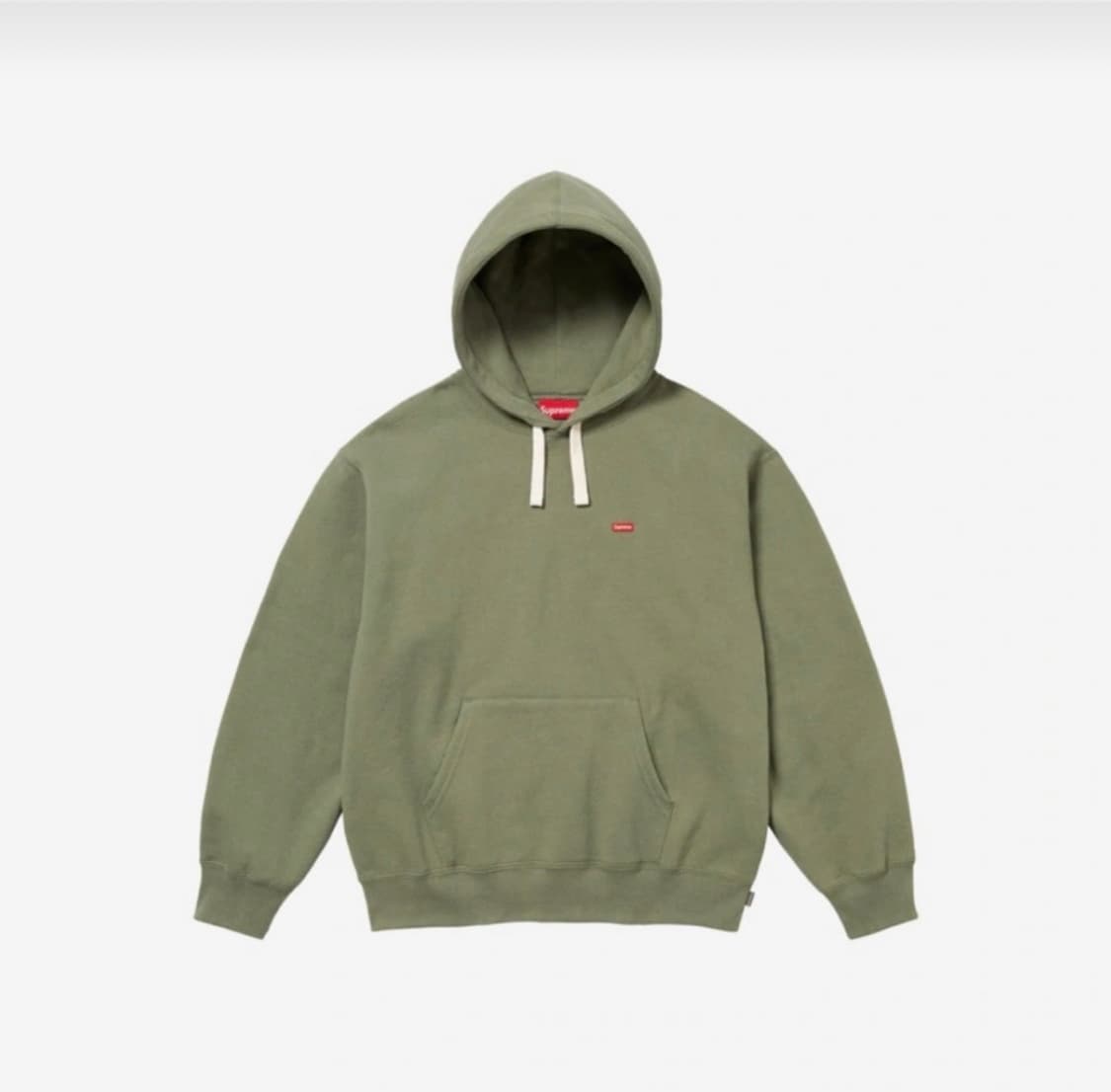 슈프림 스몰박스 드로우코드후드 스웨트셔츠 라이트 올리브 L 상품이미지1