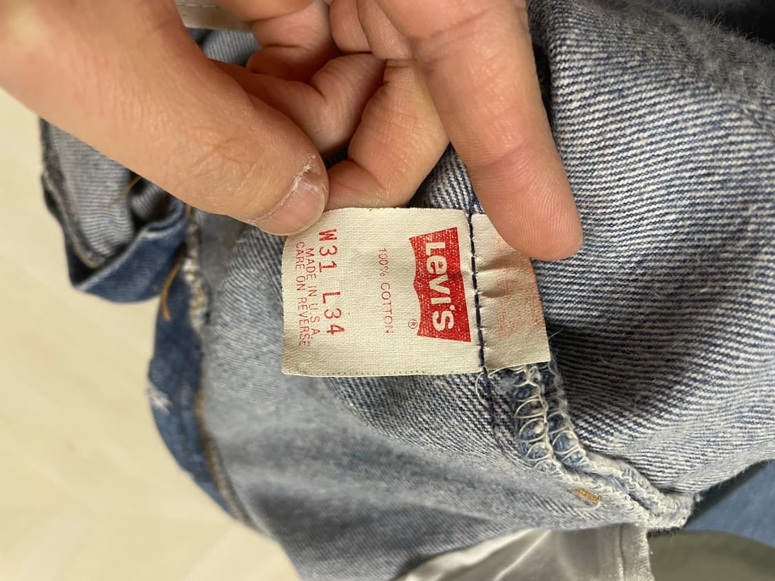 90’s made in usa 리바이스501 (표기31,실측30) 상품이미지5