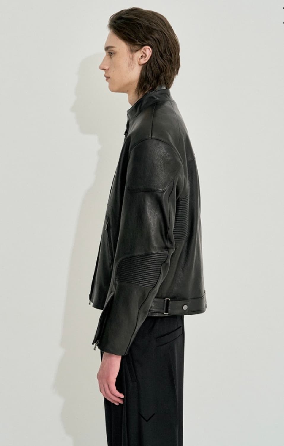 시스템 옴므 램스킨 바이커 재킷 상품이미지9