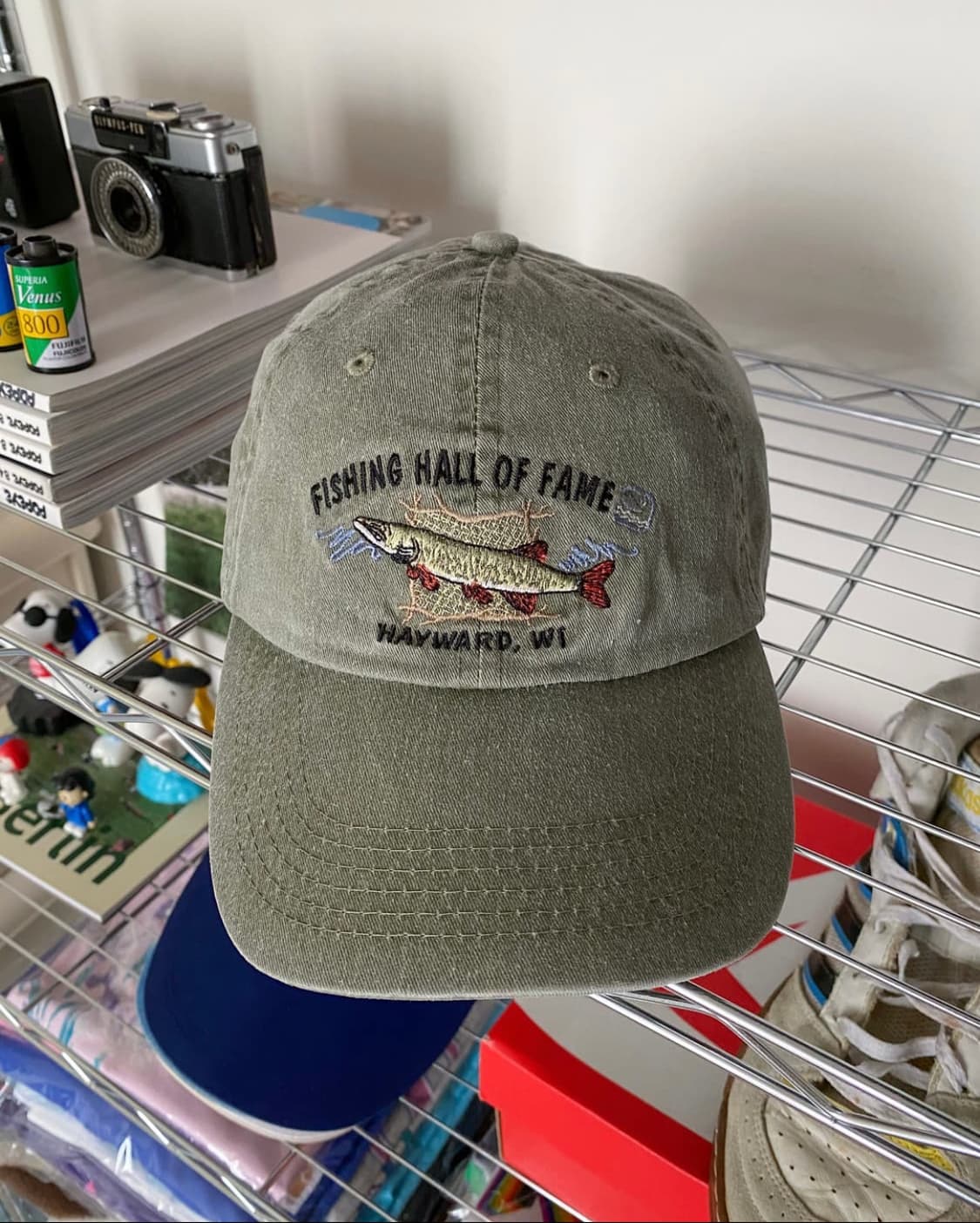 FISHING HALL OF FAME 빈티지 볼캡 모자 상품이미지1