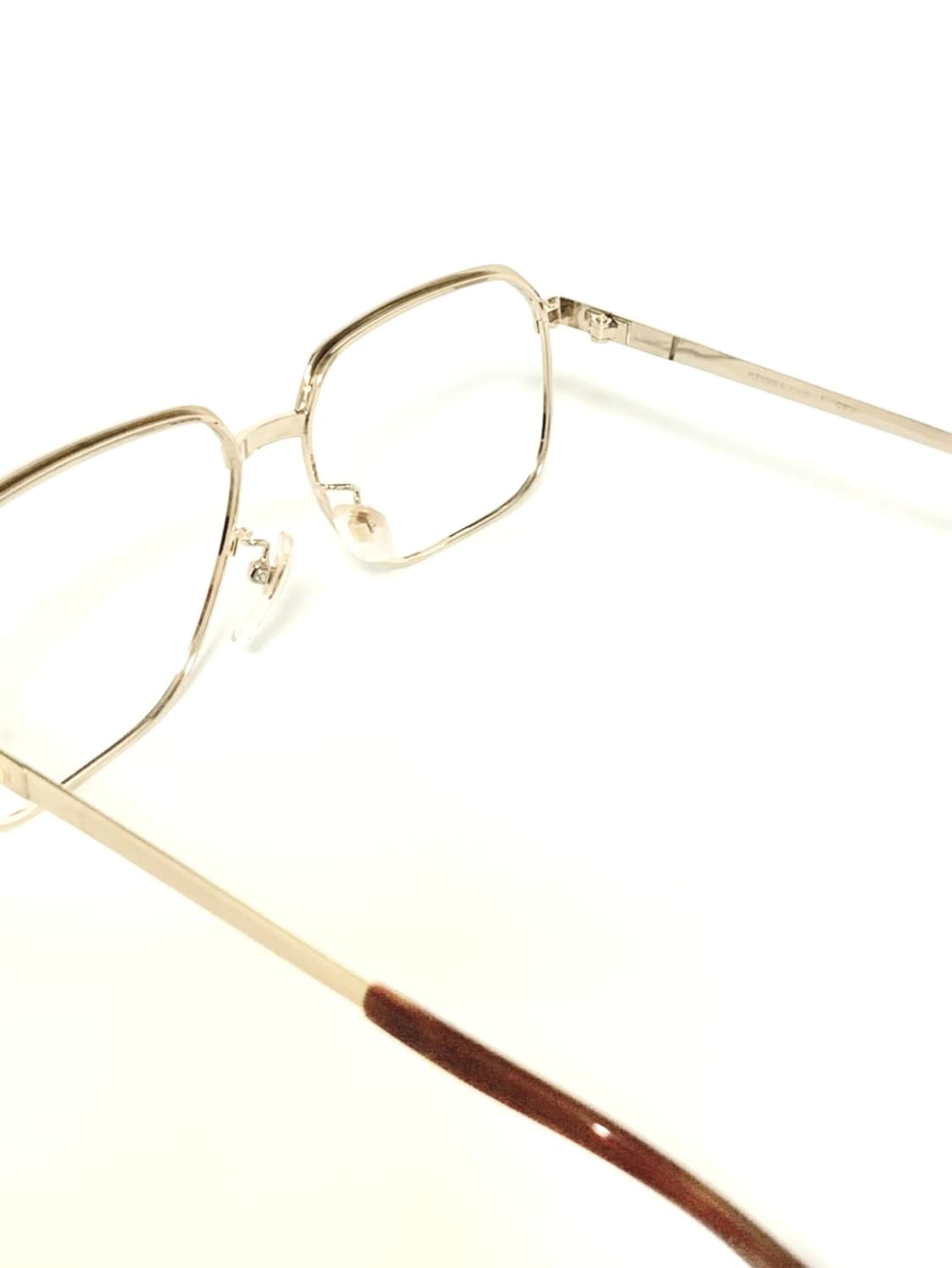 데드스탁 클래식 골드 메탈 스퀘어  빅사이즈 안경테  상품이미지5