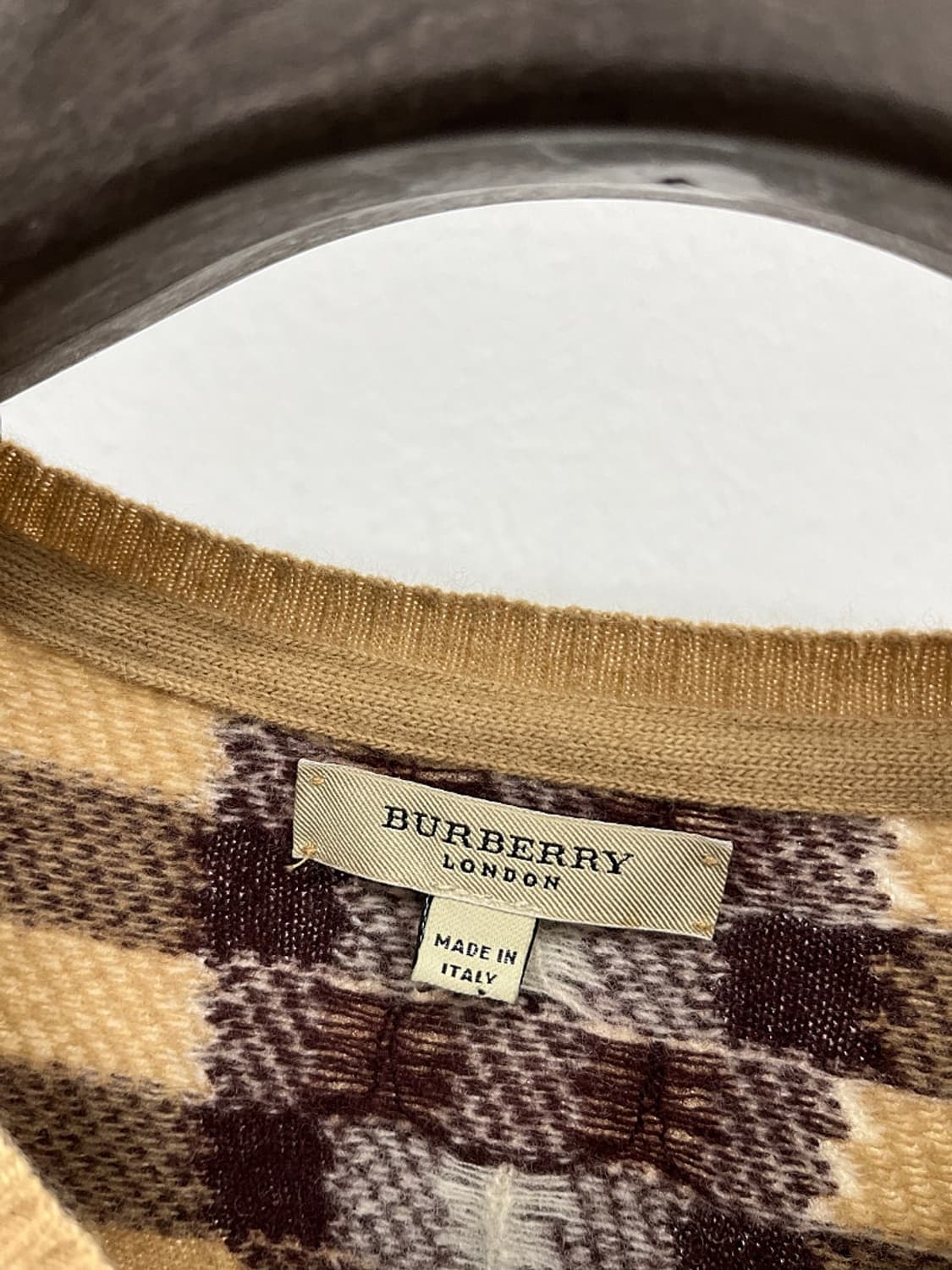 여) 버버리 체크 울 니트  상품이미지2