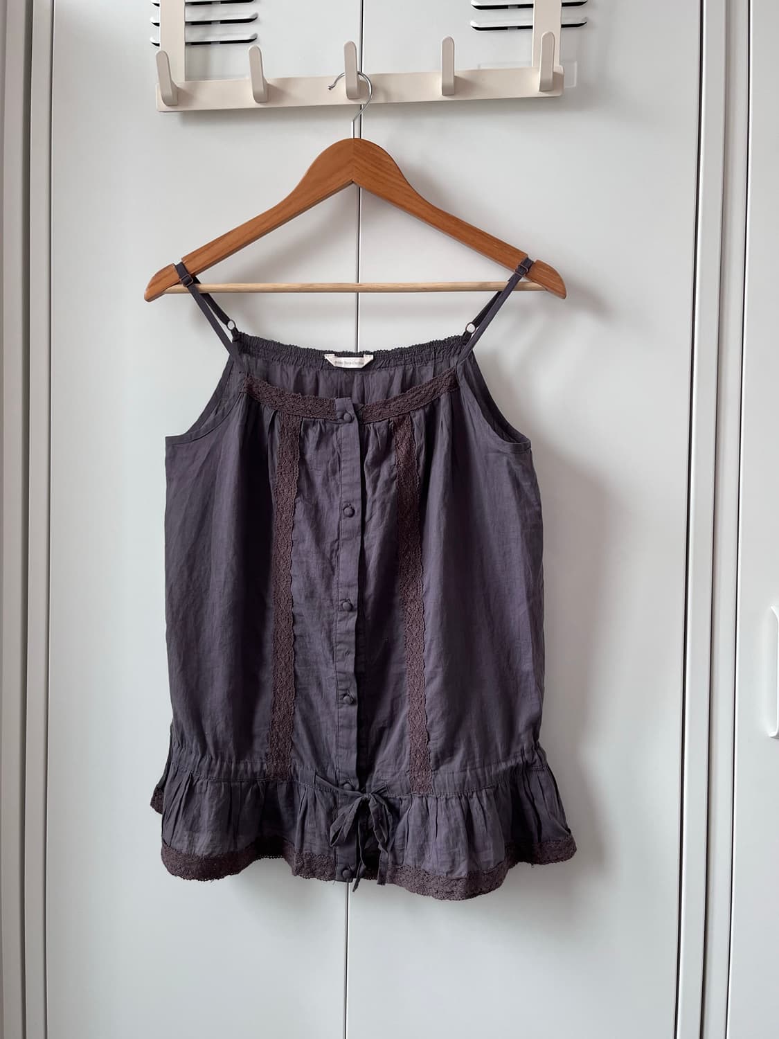 Basic tone clothes 퍼플 레이스 셔링 슬리브리스 상품이미지6