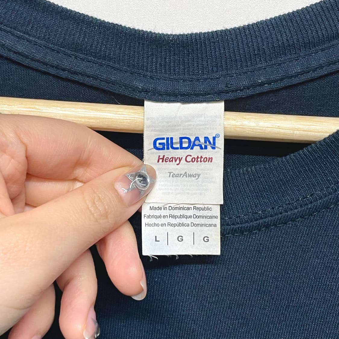 길단 네이비 프린팅 티셔츠 상품이미지6