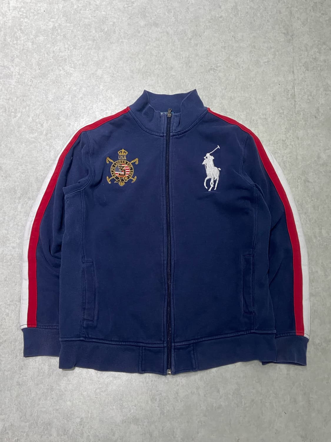폴로 랄프로렌 빅포니 USA 네이비 집업 상품이미지1