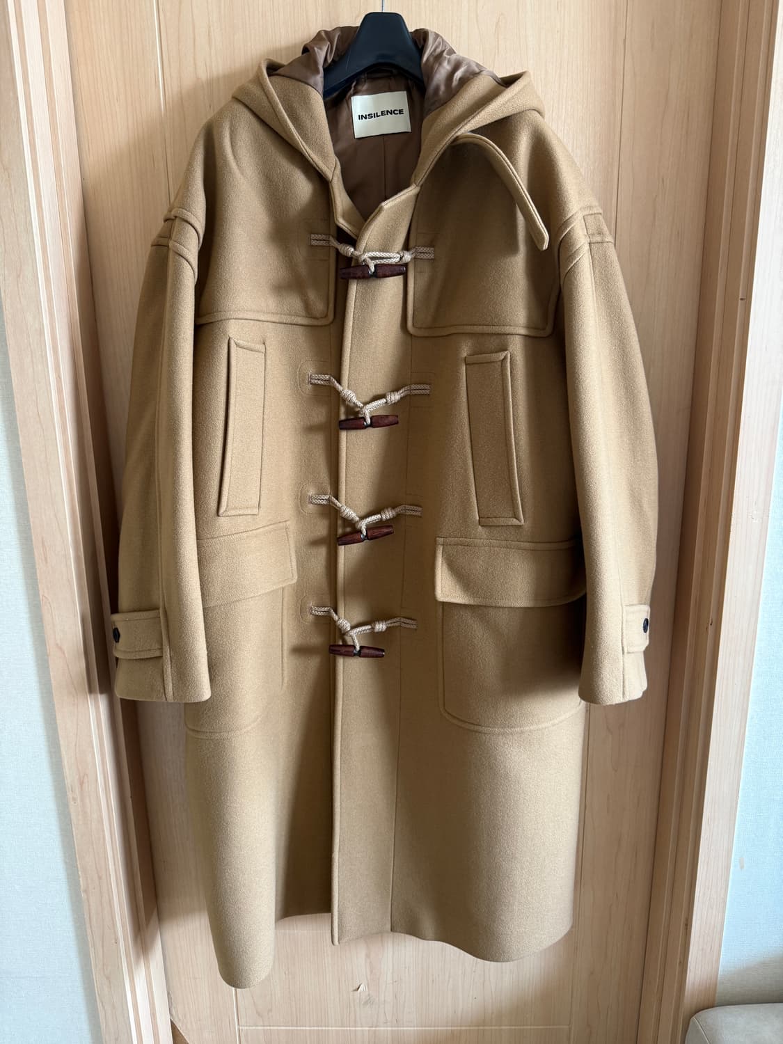 인사일런스 카멜 오버핏 더플코트  상품이미지1