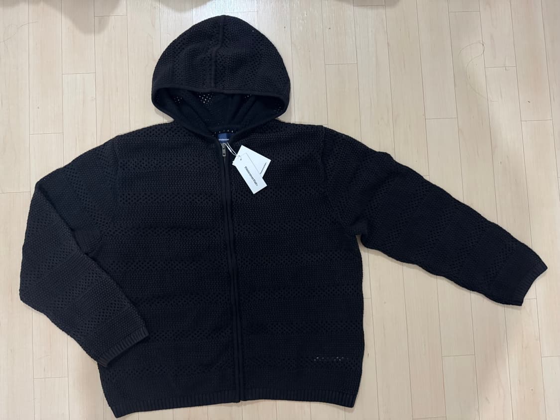 디스이즈네버댓 블랙 니트 집 후디 상품이미지2