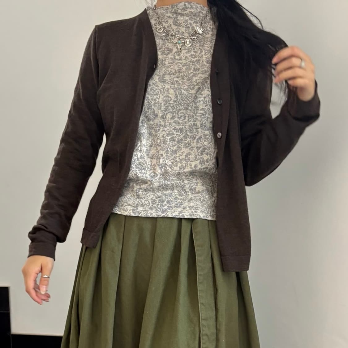 브이넥 여름 가디건 상품이미지2