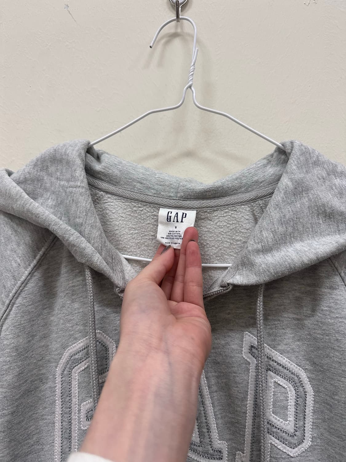 GAP 연그레이 후드집업 상품이미지2