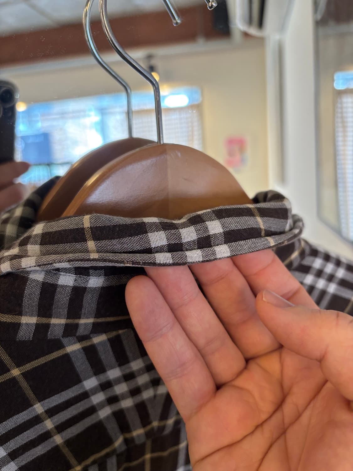 버버리 블랙라벨 체크 긴팔 셔츠 상품이미지8