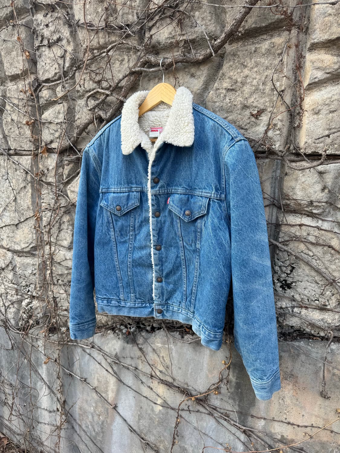 70s 리바이스 빈티지 레드탭 쉐르파 웨스턴 데님 트러커 자켓 상품이미지3