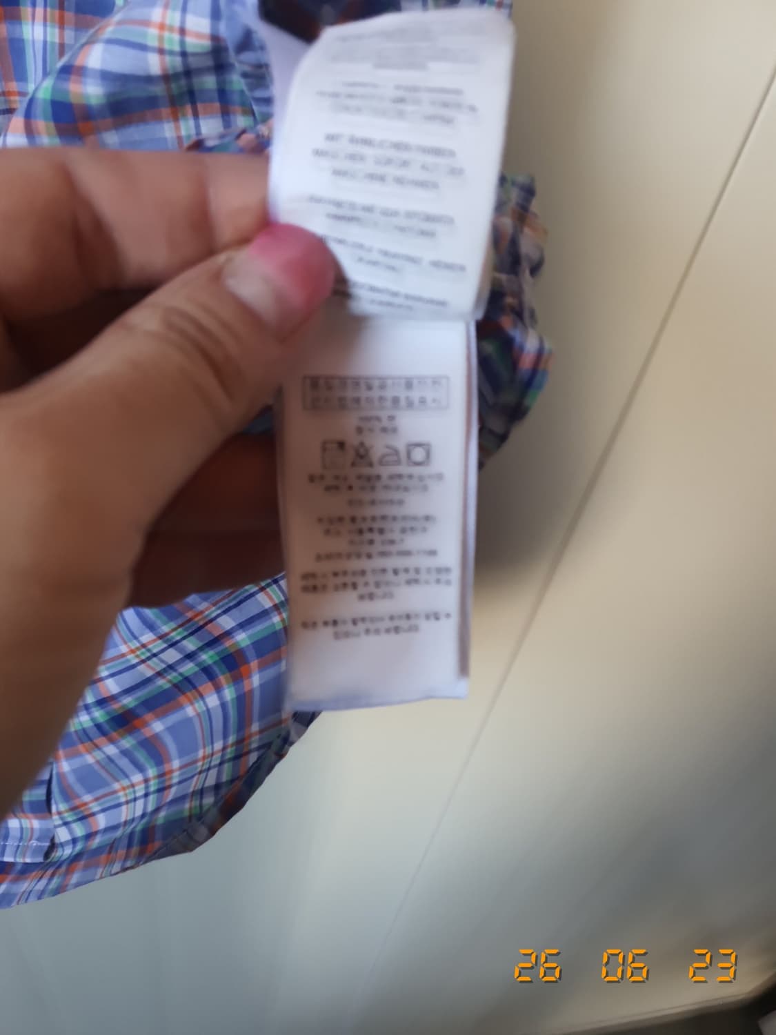 폴로랄프로렌 체크 반팔 셔츠(18~20)XL 상품이미지7