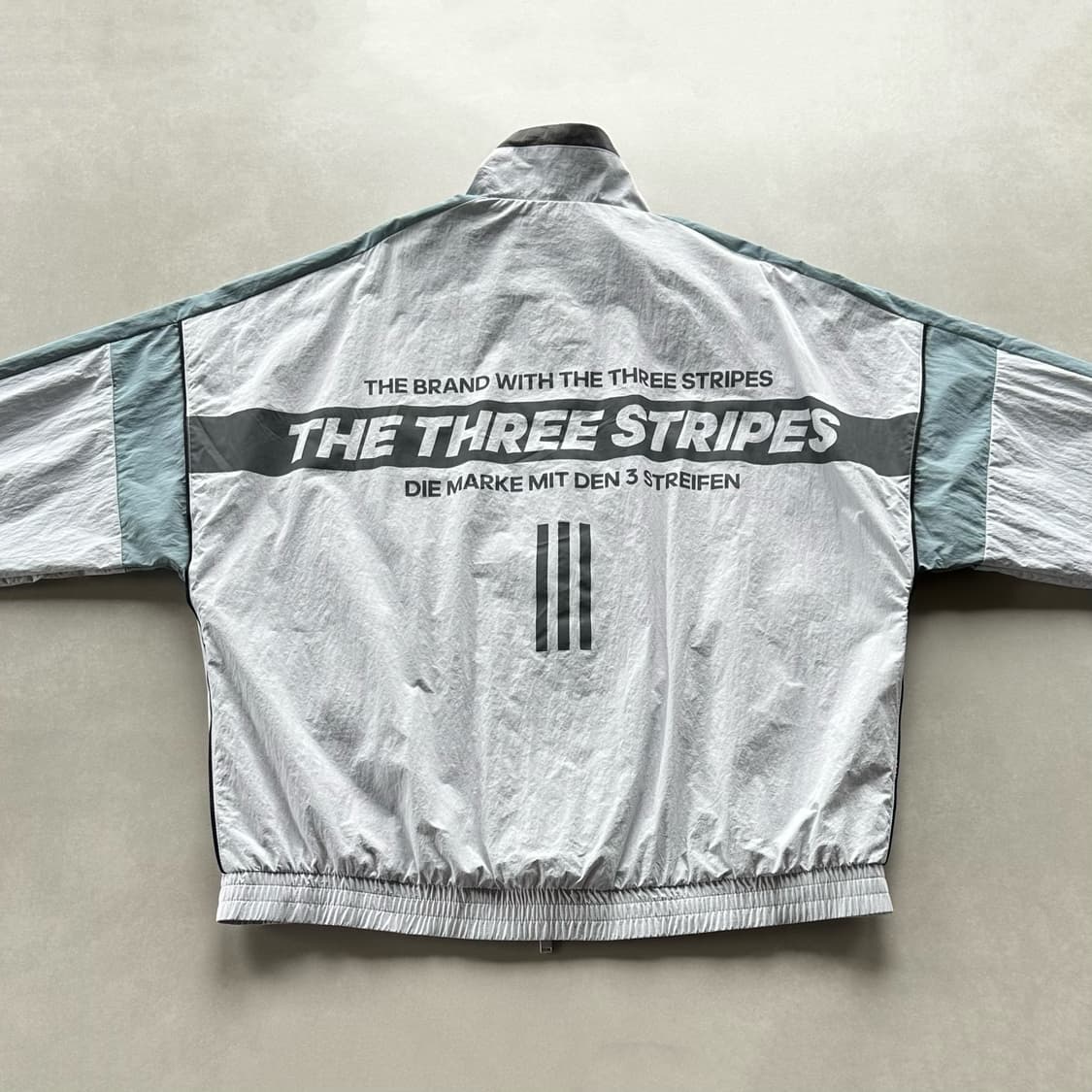 [L](새상품)아디다스 3 STRIPES 나일론 우븐 바람막이 상품이미지4