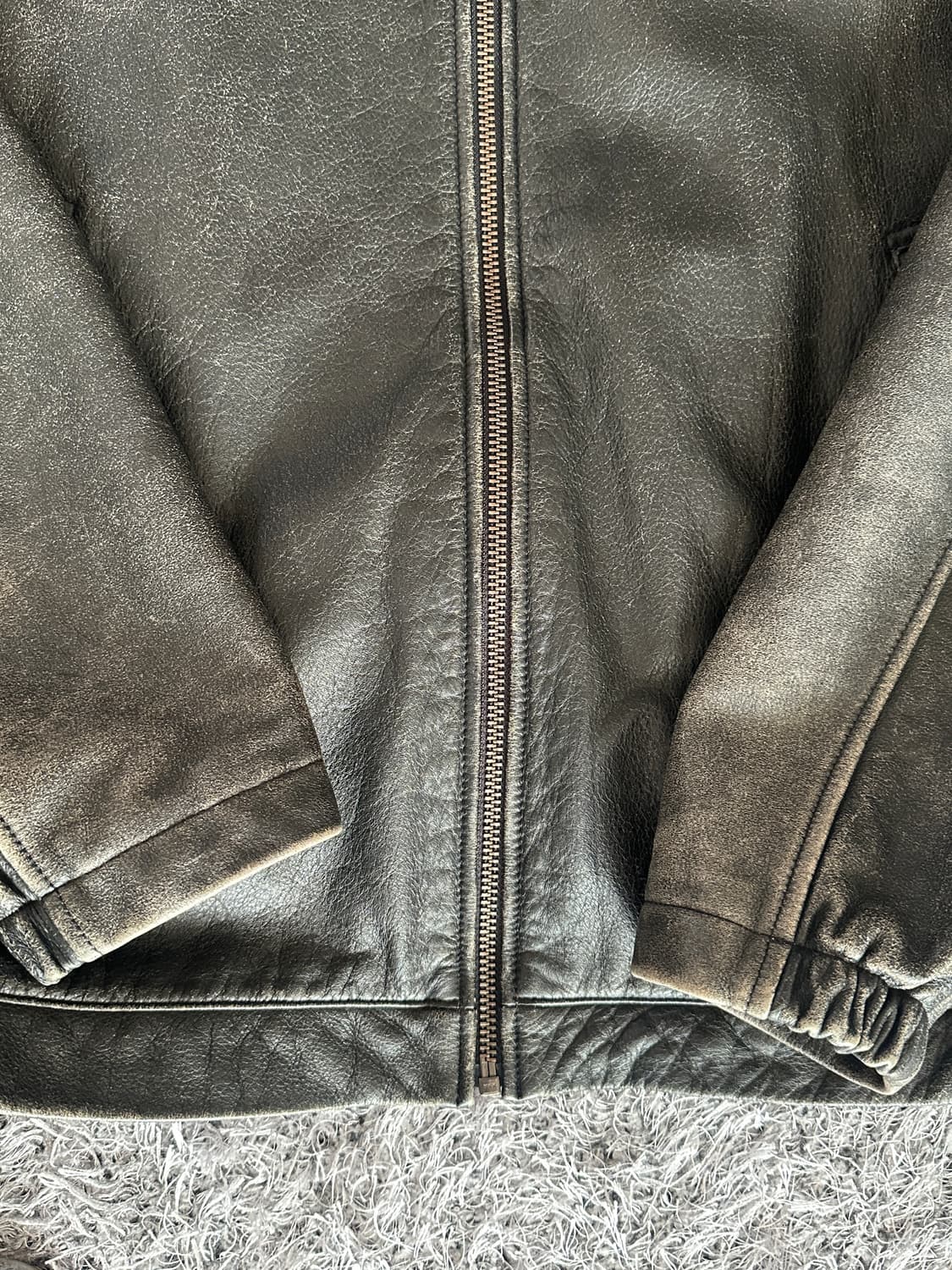 디스이즈네버댓 플라이트 레더자켓 L 상품이미지7