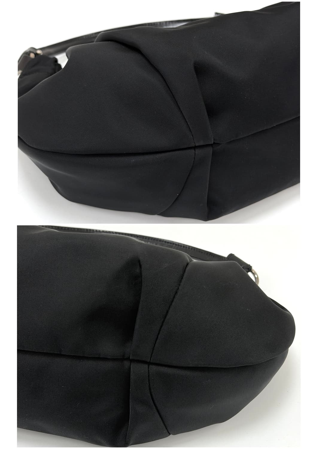 페라가모 바라보우 나일론 셔링 호보백 상품이미지6