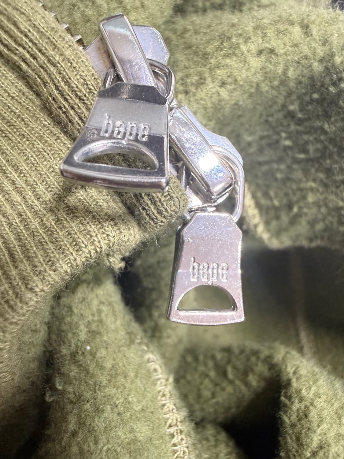 베이프 PONR 퍼스트 카모 샤크 후드집업 녹계 상품이미지7